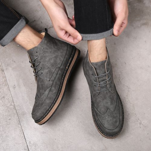 Boots - chaussures en PU ronde pour hiver - loisir - semelle caoutchouc - Ref 957050