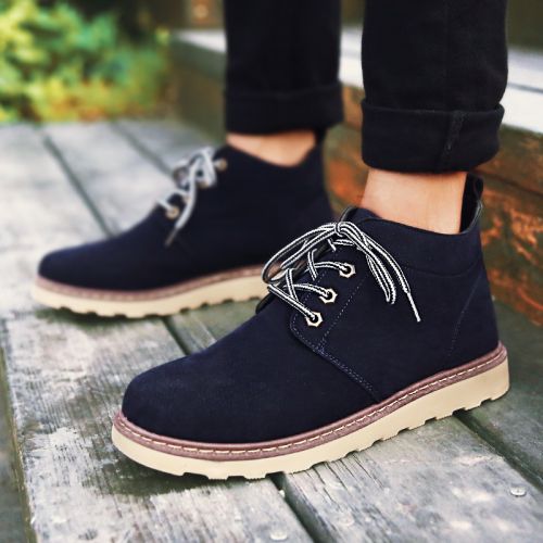 Boots - chaussures en PU ronde pour printemps - loisir - semelle caoutchouc - Ref 957078