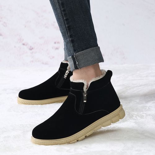 Boots - chaussures en ronde pour hiver - loisir - semelle caoutchouc - Ref 957079