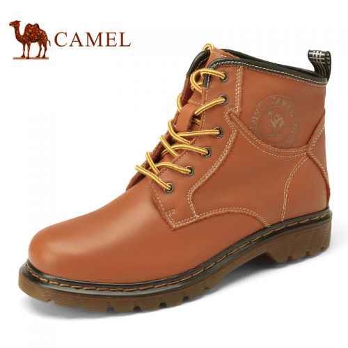 Boots - chaussures en Première couche de cuir, En plus de de vache, CAMEL - Ref 957142