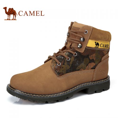 Boots - chaussures en Première couche de cuir, En plus de de vache, CAMEL - Ref 957147