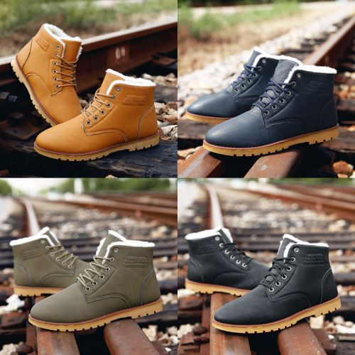 Boots - chaussures en coton ronde pour hiver - tendance des jeunes - semelle plastique - Ref 957168