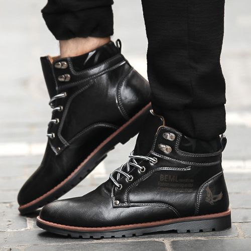 Boots - chaussures en Cuir spatial ronde pour printemps - tendance des jeunes - semelle plastique - Ref 957170