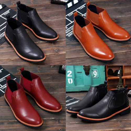 Boots - chaussures en PU ronde pour hiver - loisir - semelle caoutchouc - Ref 957194