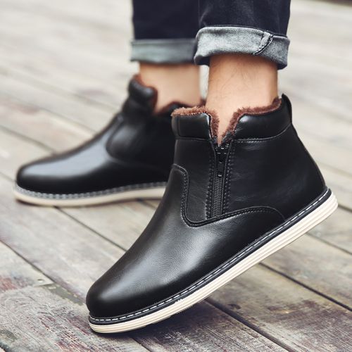 Boots - chaussures en PU pointu pour hiver - loisir - semelle PVC - Ref 957200
