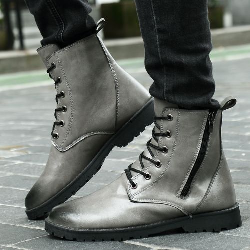 Boots - chaussures en PU pointu pour hiver - loisir - semelle PVC - Ref 957217