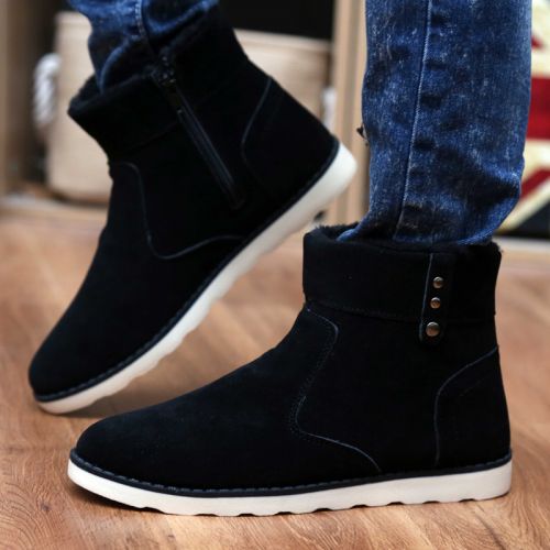Boots - chaussures en Microfiber pointu pour hiver - loisir - semelle PVC - Ref 957236