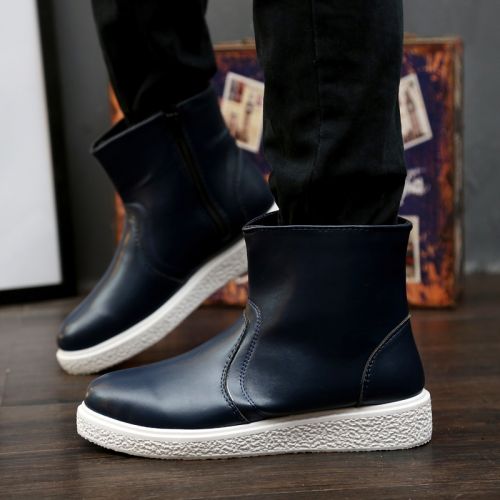Boots - chaussures en PU pointu pour hiver - loisir - semelle PVC - Ref 957238
