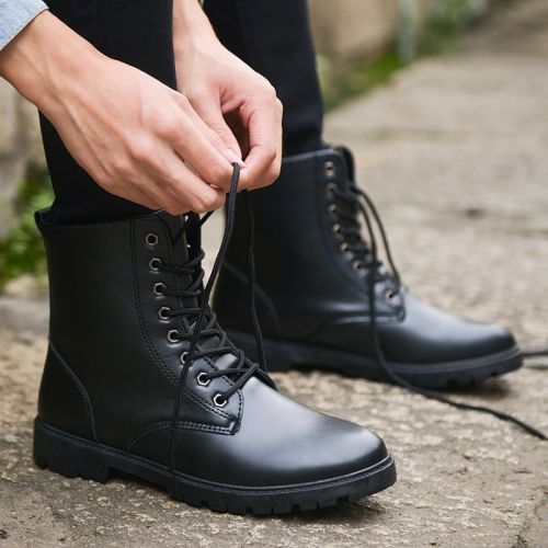 Boots - chaussures en PU pointu pour hiver - loisir - semelle PVC - Ref 957239