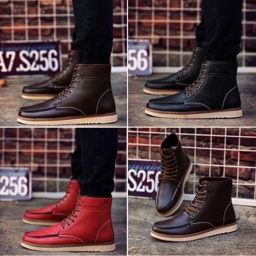 Boots - chaussures en PU pointu pour hiver - loisir - semelle PVC - Ref 957243