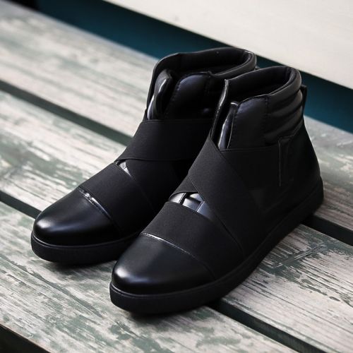 Boots - chaussures en PU pointu pour printemps - loisir - semelle PVC - Ref 957249