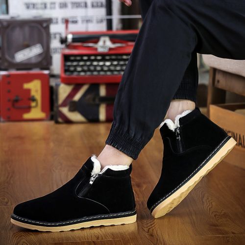 Boots - chaussures en ZUSMAN ronde pour hiver - loisir - semelle caoutchouc - Ref 957265