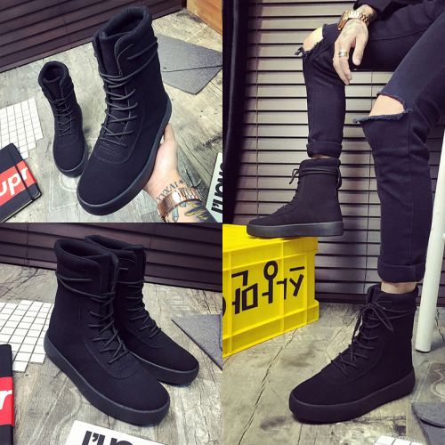 Boots - chaussures en PU ZUSMAN ronde pour hiver - loisir - semelle caoutchouc - Ref 957278