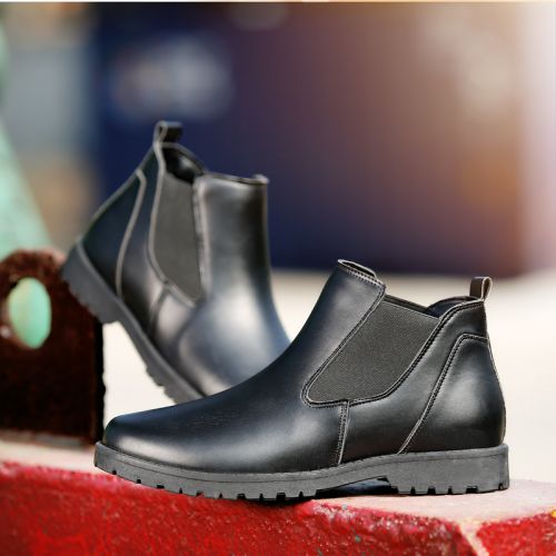 Boots - chaussures en PU ZUSMAN pointu pour hiver - Angleterre - semelle caoutchouc - Ref 957287