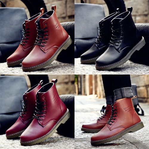 Boots - chaussures en PU ZUSMAN ronde pour printemps - Angleterre - semelle caoutchouc - Ref 957295