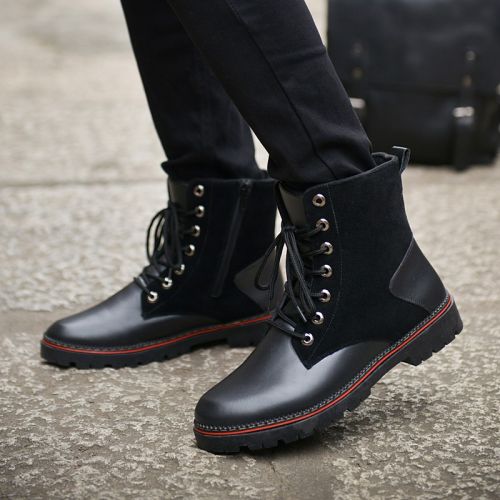 Boots - chaussures en PU ZUSMAN ronde pour printemps - loisir - semelle caoutchouc - Ref 957301