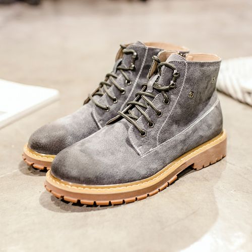 Boots - chaussures en Ercengzhupi ronde pour hiver - tendance des jeunes - semelle caoutchouc - Ref 957321