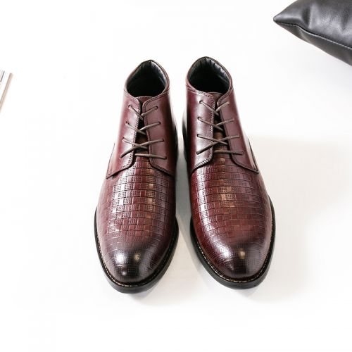 Boots - chaussures en Première couche de cuir, En plus de de vache, - Ref 957326