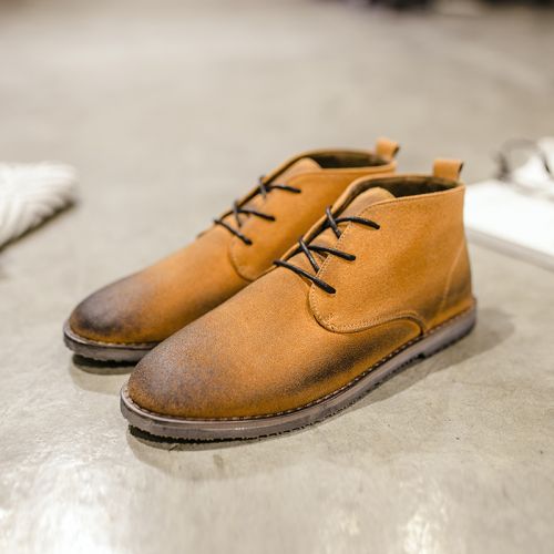 Boots - chaussures en ronde pour hiver - tendance des jeunes - semelle caoutchouc - Ref 957328