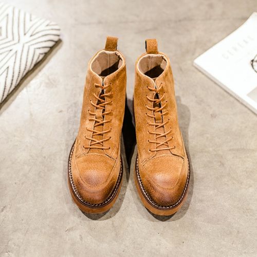 Boots - chaussures en Ercengzhupi ronde pour hiver - tendance des jeunes - semelle mousse de caoutchouc - Ref 957337
