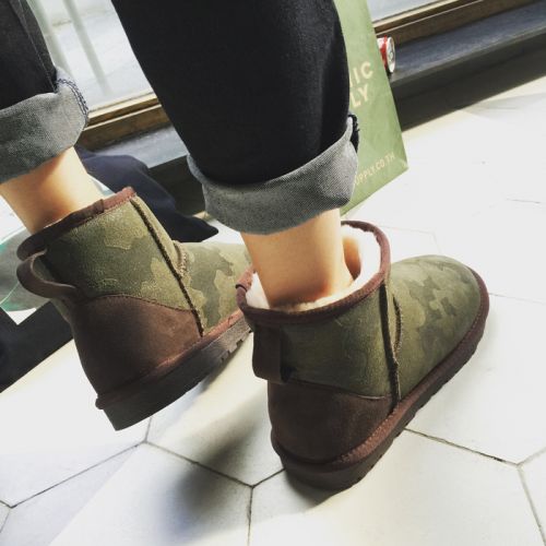 Boots - chaussures en Microfiber ronde pour hiver - tendance des jeunes - Ref 957350