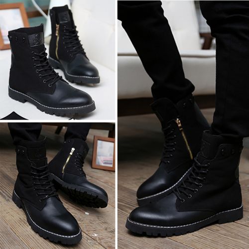 Boots - chaussures en PU ronde pour hiver - loisir - semelle caoutchouc - Ref 957358