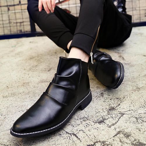 Boots - chaussures en Microfiber autre pour printemps - Angleterre - semelle caoutchouc - Ref 957401