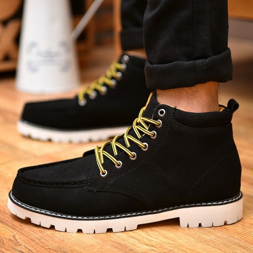 Boots - chaussures en ronde pour printemps - loisir - semelle caoutchouc - Ref 957434