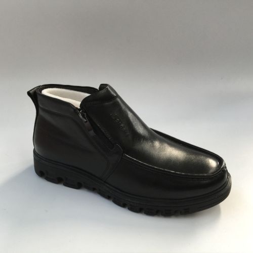 Boots - chaussures en Première couche de cuir, En plus de de vache, - Ref 957476