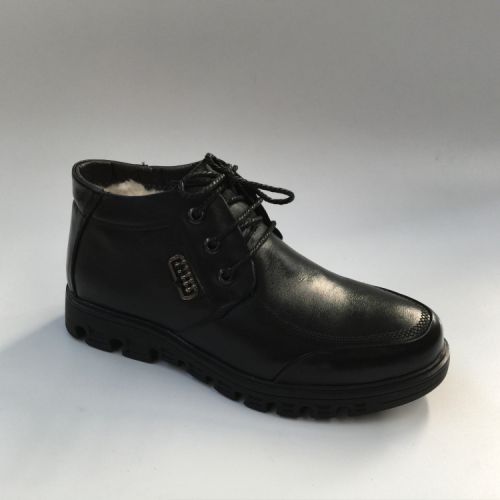Boots - chaussures en Première couche de cuir, En plus de de vache, - Ref 957477