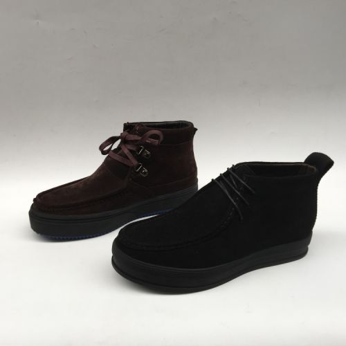 Boots - chaussures en Première couche de cuir, En plus de de vache, - Ref 957478