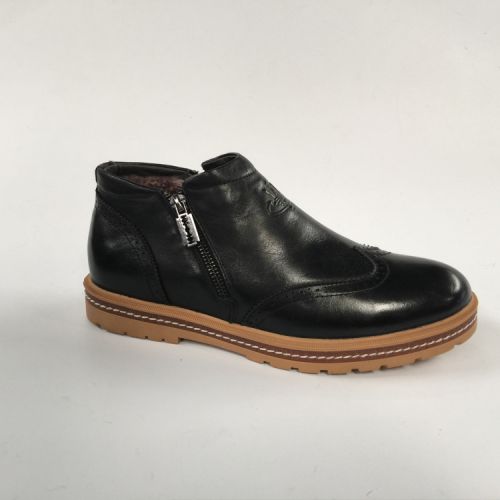 Boots - chaussures en Première couche de cuir, En plus de de vache, - Ref 957480