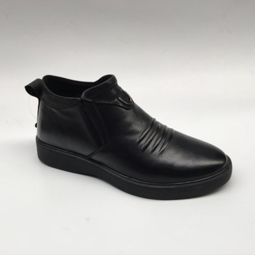 Boots - chaussures en Première couche de cuir, En plus de de vache, - Ref 957481