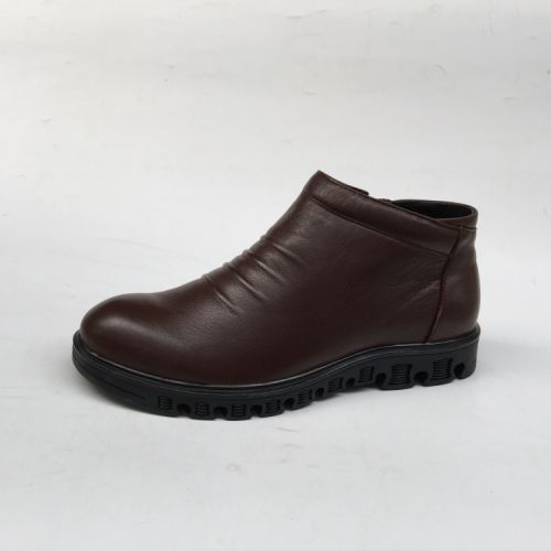 Boots - chaussures en Première couche de cuir, En plus de de vache, - Ref 957483