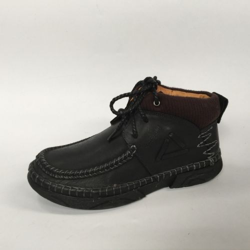 Boots - chaussures en Première couche de cuir, En plus de de vache, - Ref 957485