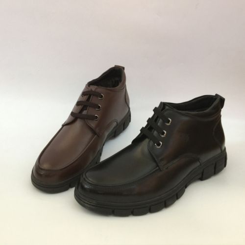 Boots - chaussures en Première couche de cuir, En plus de de vache, - Ref 957486