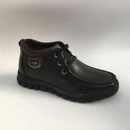 Boots - chaussures en Première couche de cuir, En plus de de vache, - Ref 957487