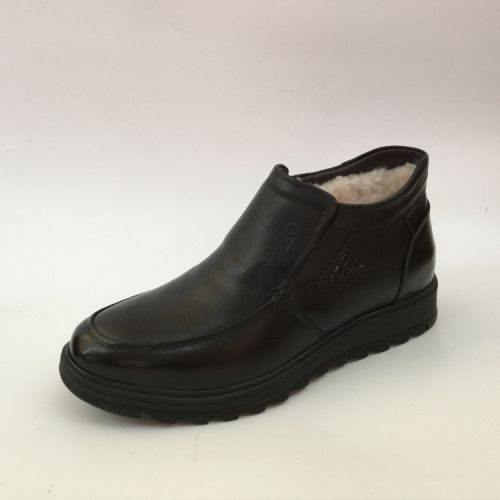 Boots - chaussures en Première couche de cuir, En plus de de vache, - Ref 957490