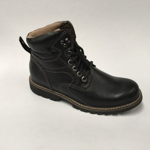 Boots - chaussures en Première couche de cuir, En plus de de vache, - Ref 957493