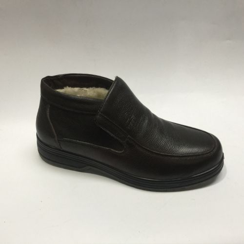 Boots - chaussures en Première couche de cuir, En plus de de vache, - Ref 957497