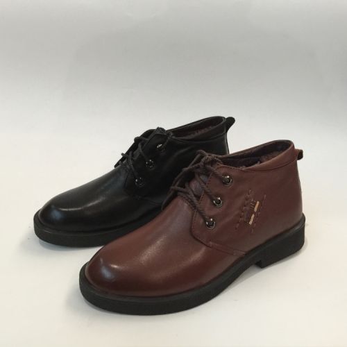 Boots - chaussures en Première couche de cuir, En plus de de vache, - Ref 957505