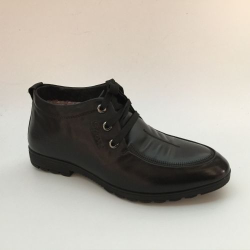 Boots - chaussures en Première couche de cuir, En plus de de vache, - Ref 957507