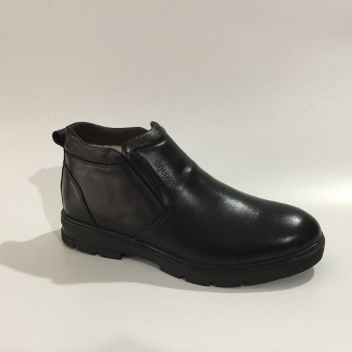 Boots - chaussures en Première couche de cuir, En plus de de vache, - Ref 957511
