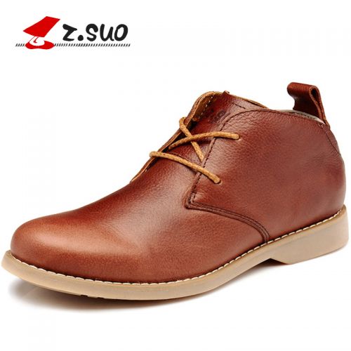 Boots - chaussures en Première couche de cuir, En plus de de vache, ZSUO ronde pour hiver - loisir - semelle TPR