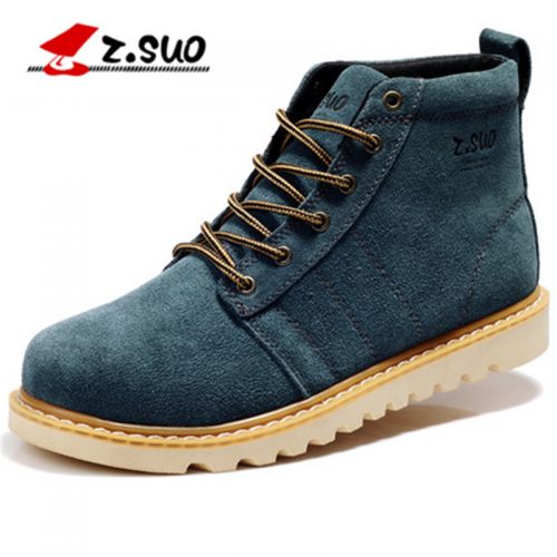 Boots - chaussures en de vache ZSUO ronde pour printemps - loisir - semelle caoutchouc - Ref 957534