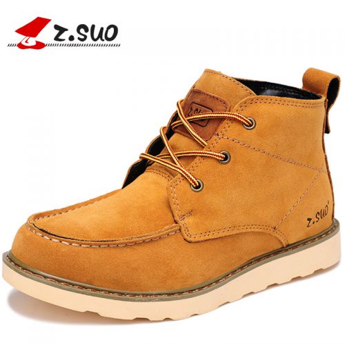 Boots - chaussures en de vache ZSUO ronde pour hiver - loisir - semelle caoutchouc - Ref 957535