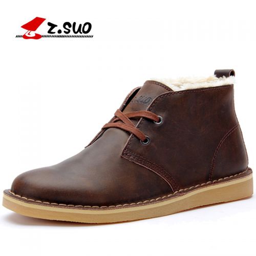 Boots - chaussures en plancher de cuir, En plus de de vache, ZSUO ronde pour hiver - tendance des jeunes - semelle caout