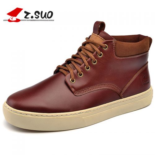 Boots - chaussures en Première couche de cuir, En plus de de vache, ZSUO ronde pour hiver - mouvement - semelle caoutcho