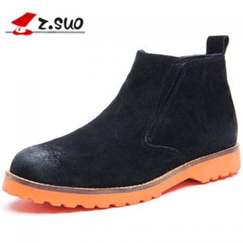 Boots - chaussures en de vache ZSUO ronde pour hiver - tendance des jeunes - semelle caoutchouc - Ref 957546