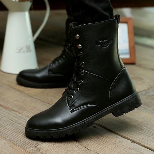 Boots - chaussures en PU ronde pour hiver - loisir - semelle PVC - Ref 957557